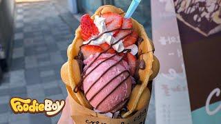 Ice Cream Egg Waffle - Korean Street Food