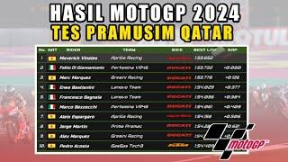 HASIL MOTO GP HARI INI  HASIL TES PRAMUSIM SIRKUIT LOSSAIL QATAR 2024 HASIL MOTO GP 2024