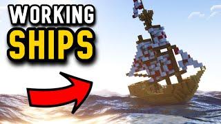 WORKING SHIPS Minecraft Mod Showcase - Eureka Ships