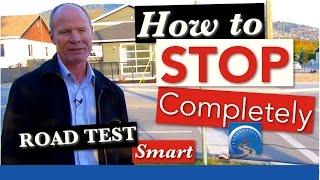 How to Stop Completely at STOP Signs