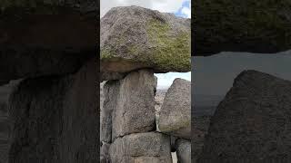 balancing boulder Sandia mountains