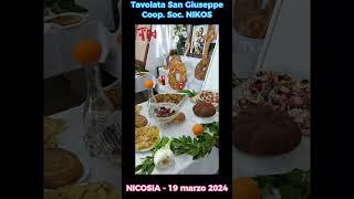 Tavolata di San Giuseppe a Nicosia - Coop. soc. NIKOS #telenicosia #nikos #nicosiadisicilia #reels