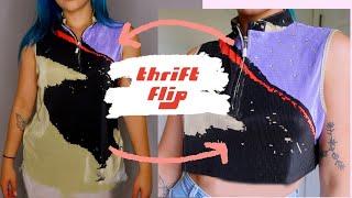 THRIFT FLIP  DIY ugly to cute clothes