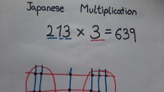 JAPANESE MULTIPLICATION How to multiply by JAPANESE method