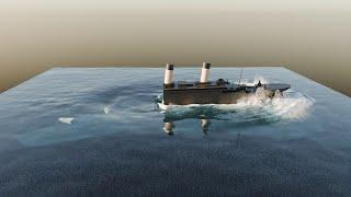 Titanic Sinks in the Daytime  CELL FLUIDS RENDER