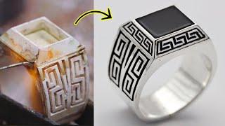 how its made jewelry - greek key pattern jewelry