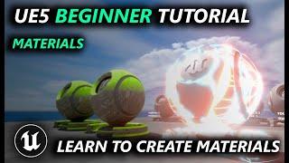 Unreal Engine 5 Beginner Materials Tutorial - Learn to Create Materials from Scratch