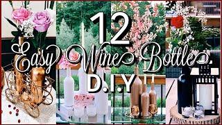 12 Easy Wine Bottle Decoration Ideas  DIY For Weddings & Home Decor  Decoración de botella de Vino