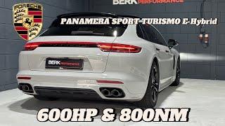 600HP & 800NM Porsche Panamera Sport Turismo 2.9T V6 4 E-Hybrid  0-100 & 0-200 Stock vs Stage 1