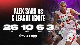 NBA Prospect Alex Sarr 26 PTS 10 REB 3 AST 6 BLK 3 STL vs G League Ignite