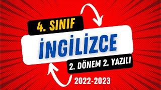 4. Sınıf İngilizce Dersi 2. Dönem 2. Yazılı 2022-2023 1. Örnek