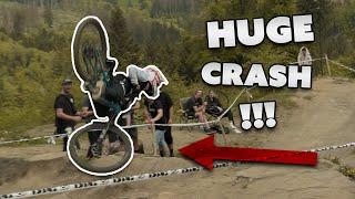 BIG MTB CRASH IXS DOWNHILL CUP Winterberg 2023  RAW