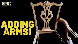Adding Arms to Chairs Design Stage