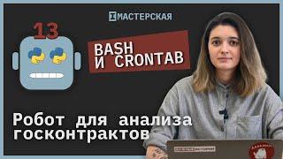 Запускаем скрипт с помощью bash и crontab  Робот для анализа госконтрактов