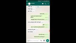 chat wa seorang cewek yang tidak cepat pulang