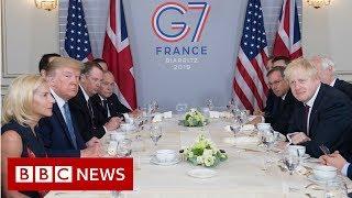 G7 Trump praises Johnson as right man to deliver Brexit - BBC News