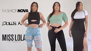 CURVE TRY-ON HAUL  Fashion Nova Dolls Kill Miss Lola