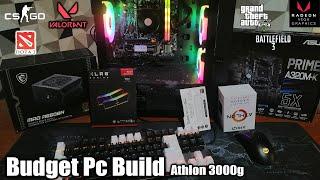 Pc Build Athlon 3000g - Built for Budget gamers - Benchmark Test 2024