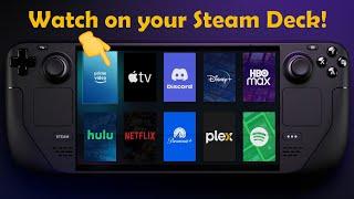 Streaming Apps on Steam Deck... THE EASY WAY