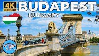 Budapest Hungary Evening Walk - 4K 60fps with Captions