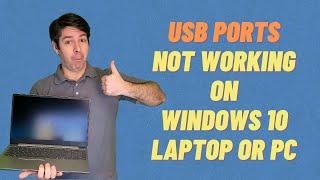 USB Ports Not Working on Laptop or PC - Windows 10 - Quick Fix