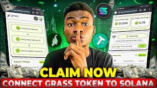 How To SELL and Connect $GRASS Token Airdrop To Solana wallet  Grass token withdrawal