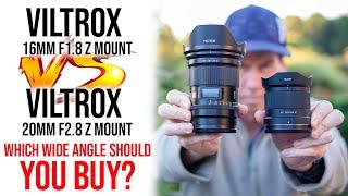 Viltrox 16mm F1.8 VS Viltrox 20mm F2.8  Which Wide Angle Should You BUY?