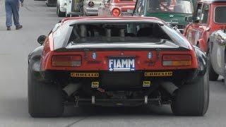 What a Sound Four De Tomaso Pantera and Mangusta at Arosa Classic Car 2015