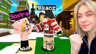 MOJA MŁODSZA SIOSTRA DOŁĄCZYŁA na PALIONOWO w Minecraft