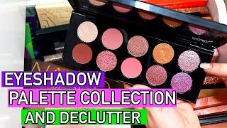 eyeshadow palette collection and declutter 2022