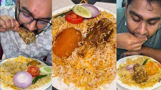 Eating Mutton Biryani at Arsalan Restaurant Kolkata