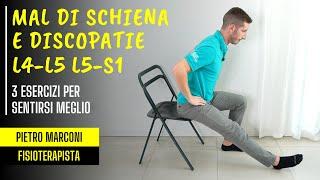 Mal di schiena e DISCOPATIE L4-L5 L5-S1 3 esercizi per sentirsi meglio