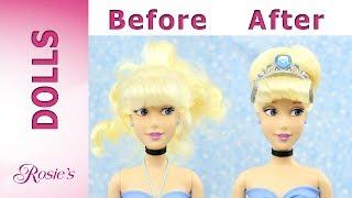 Disney Cinderella Multi Doll Makeover Part 2 - High Twisted Bun