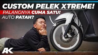 EKSPERIMEN BERB4HAY4 Custom Pelek Palang Satu Di Mio #AtenxKatros