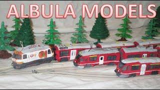 RhB models Albula line Ge 44 III and ABe 812 Allegra Rhätische BahnFerrovia Retica