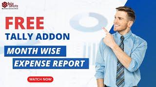 Free Addon  Month Wise Expense Report in Tally