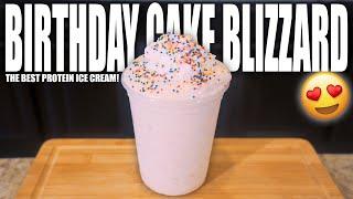 ANABOLIC BIRTHDAY CAKE BLIZZARD  Easy High Protein Ice Cream Recipe  Best Protein Ice Cream