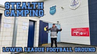 STEALTH CAMPING AT LOWER LEAGUE FOOTBALLSOCCER GROUND  Bishop Auckland Football Club