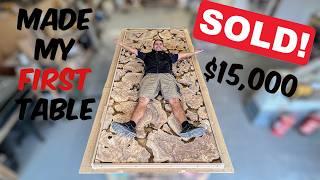 How i made my FIRST dining table and sold for $15 000