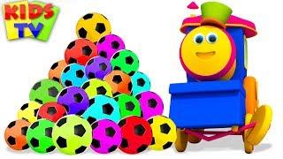 Learn Colors with Soccer Balls  Bob The Train Fun Series - Kids TV