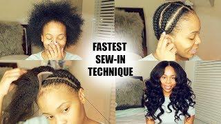 How To do Full-Sew-in in 10 Minutes Beginner Friendly