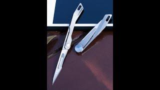 Super Mini Lightweight Titanium Knife with replaceable #11 scalpel blade