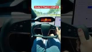 Tesla Model X Plaid 0-60mph #shorts