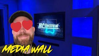 The BEST Media Wall Lighting - Electricians Vlog