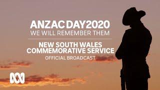 New South Wales service - Anzac Day 2020  LIVE STREAM  ABC Australia