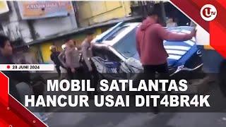 MOBIL SATLANTAS POLRESTABES MEDAN DIT4BR4K MOBIL TERIOS  U-NEWS