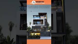 25*50 House Design 3D  1250 sqft  Archbytes #housedesign #elevation #archbytes