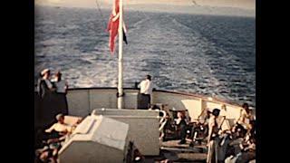 from Oslo to Newcastle by ferry in 1958 archive footage