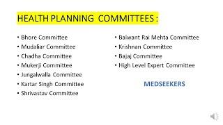 Health Planning Committees - Simplified  Preventive and Social Medicine