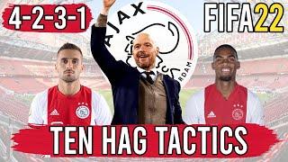 Recreate Erik ten Hags 4-2-3-1 Ajax Tactics in FIFA 22  Custom Tactics Explained